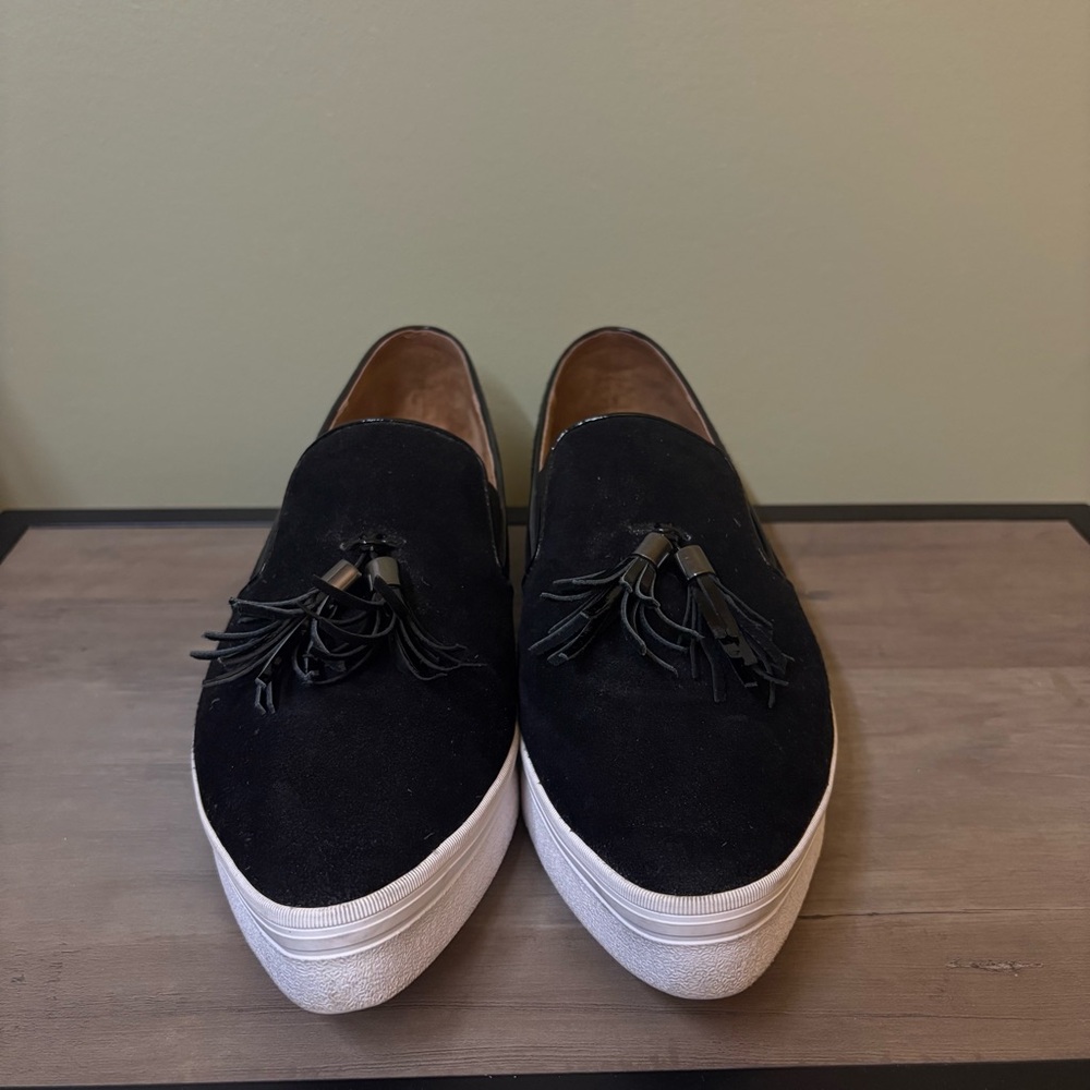 ALL BLACK FOOTWEAR Slip on Sneaker Pointed Toe Tasesel